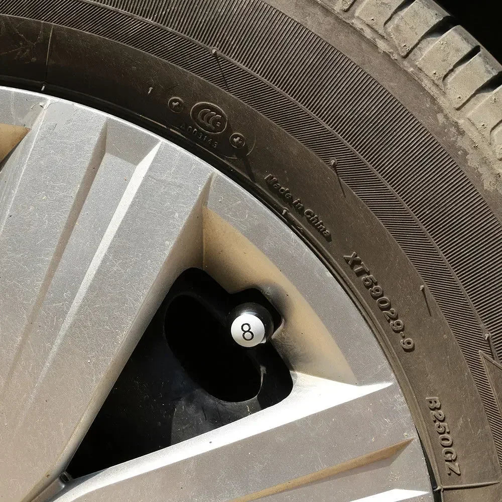 4-Pack Fun Tire Valve Stem Caps – Dustproof Car & Motorcycle