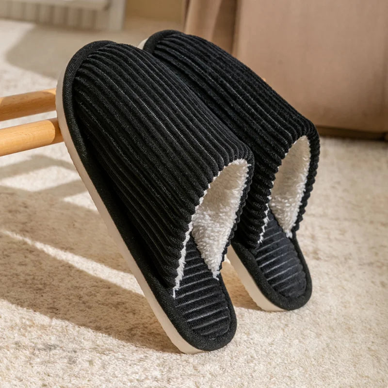 Men's Fall Winter Slippers Home Anti-slip Warm Comfortable House