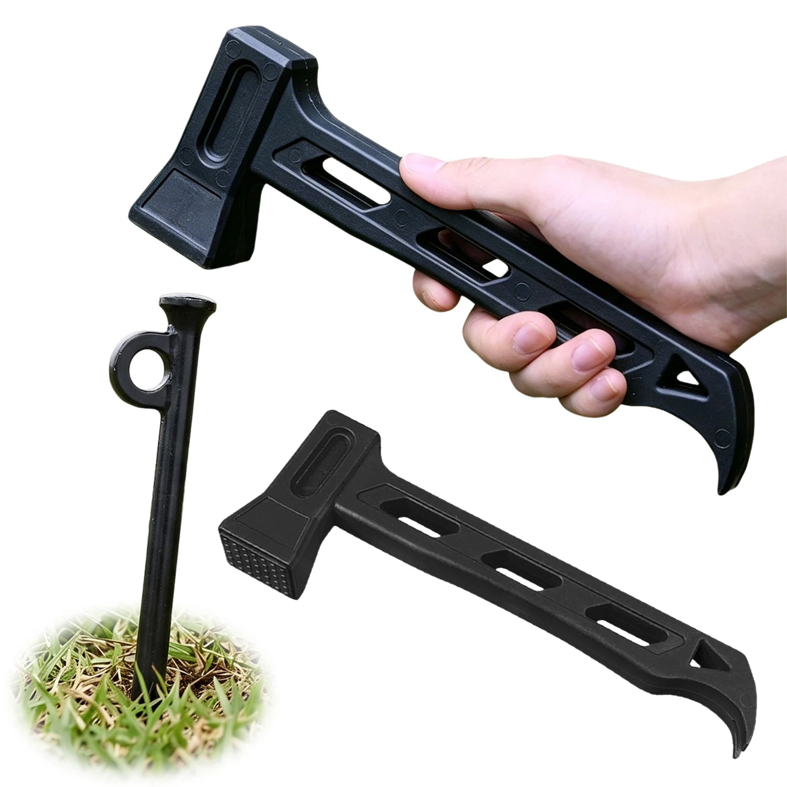 PE Puller Claw Stake Hole Ultralight Portable Hammer Anti-slip