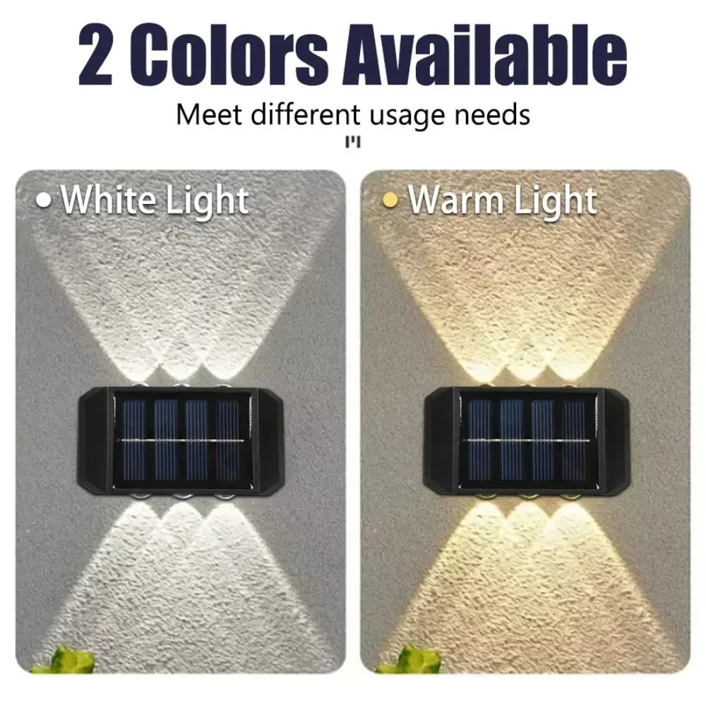 IP65 Solar LED Wall Light – Outdoor Up Down Garden Lamp