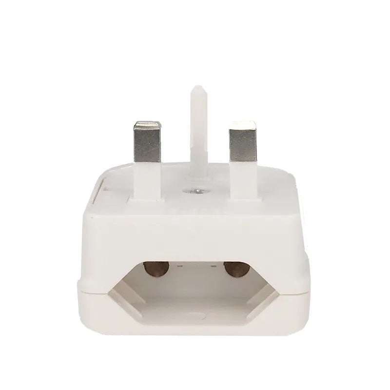 2 Pin EU To 3 Pin UK Plug Adapter With 3A/5A/13A Fuse UK British Electrical Travel Adapter Converter Socket AC Power Cord Outlet Zpaxo