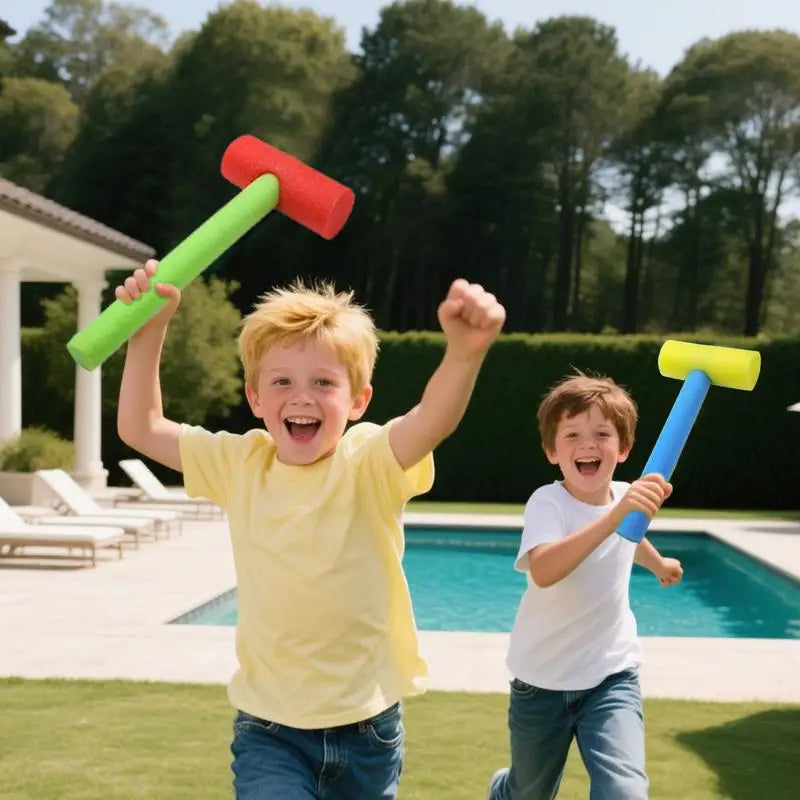 Toy Hammer Colored Hammering Toys Safe Foam Percussion Equipment 4 Pieces Interactive Game for Fine Motor Boy Girl Indoor Zpaxo