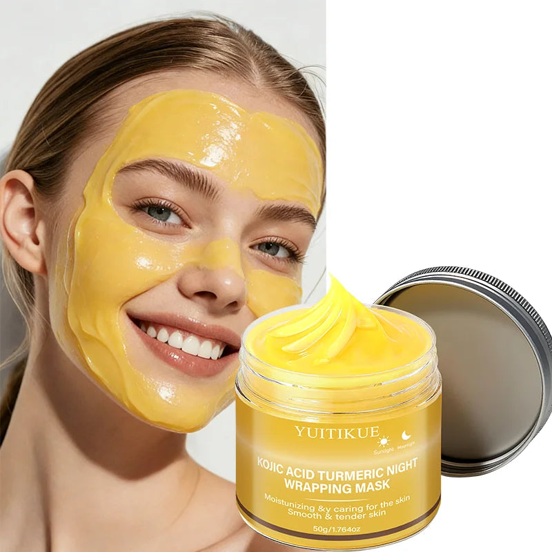 YUITIKUE Turmeric Night Peel-Off Mask – Deep Pore Cleansing Peel-Off Face Mask Zpaxo