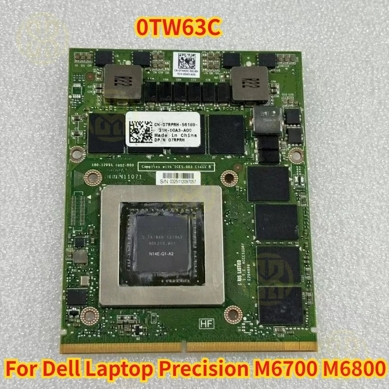 CN-0TW63C 0TW63C TW63C Dell Laptop Precision M6700 M6800 K3000M