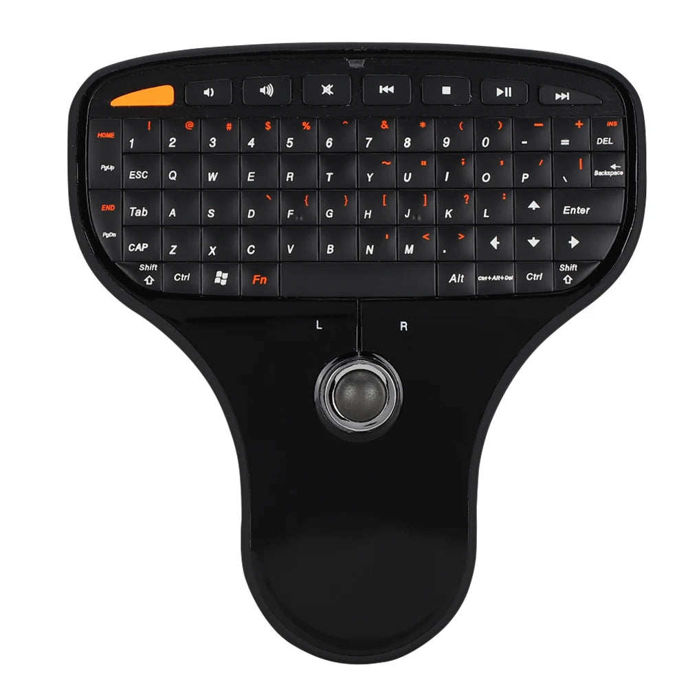 Wireless Keyboard N5901 QWERTY Trackball Mini USB Multimedia TV