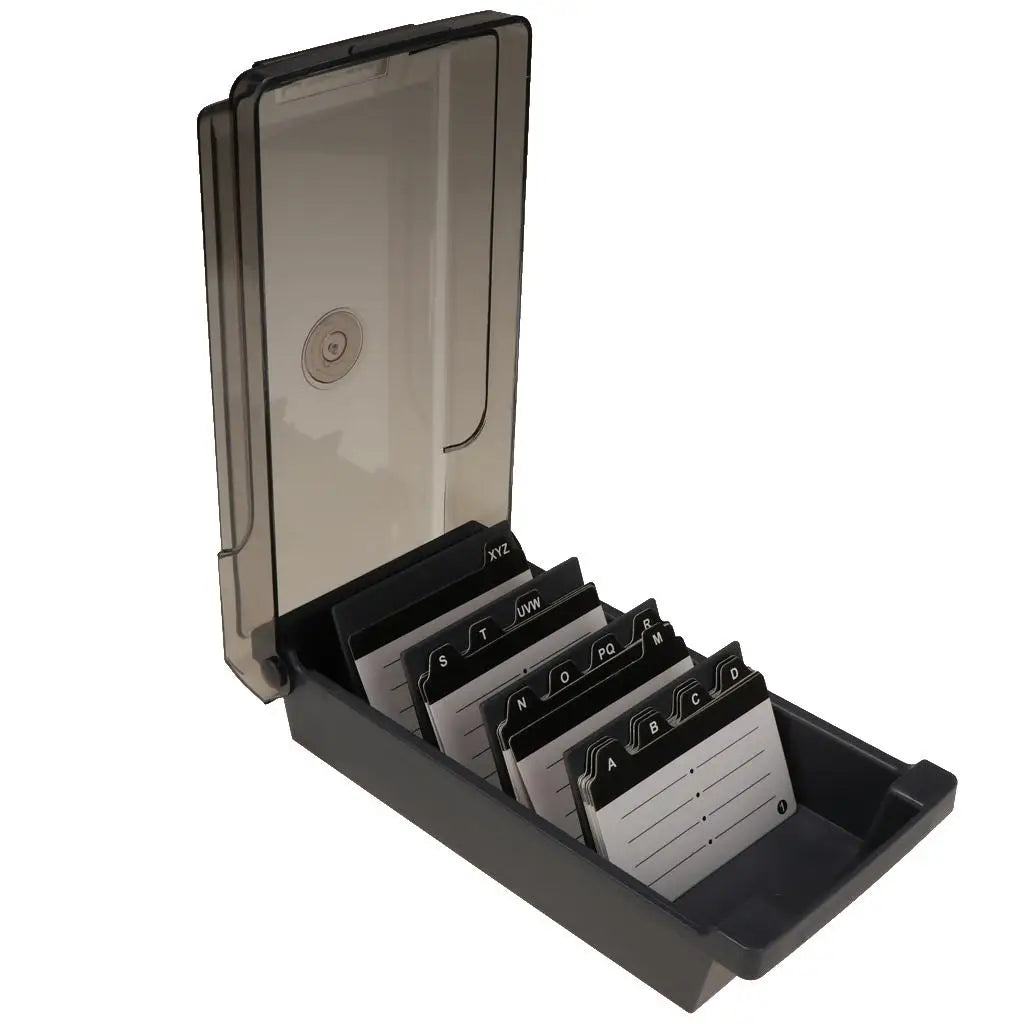 Business Card Holder, Organizer with Dividers & Index Tabs (500 Cards), Great Desktop File Holder Organizer Zpaxo Default Title