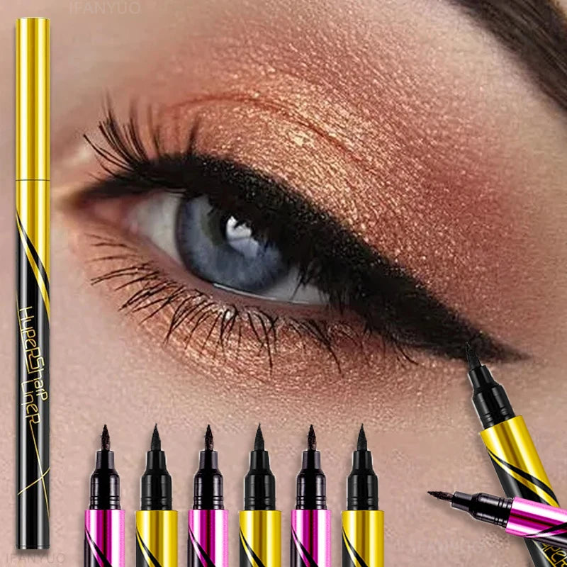 1 Black Quick-drying Eyeliner Waterproof Liquid Eye Liner Pen Long
