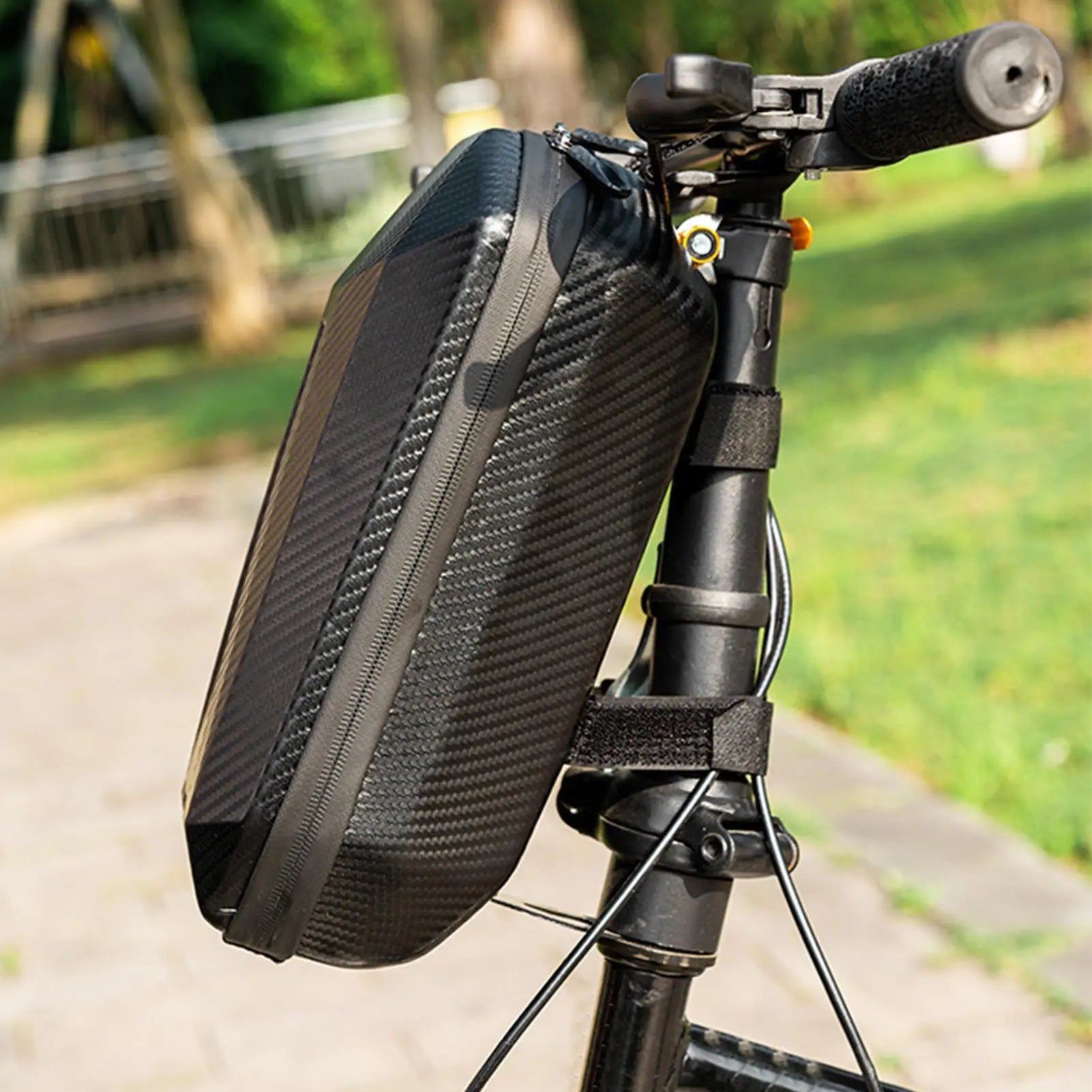 Electric Scooter Bag Cycling Handlebar Pouch Adjustable Electric Scooter Handlebar Bag 4L for Camping Mountain Urban Dirtbike Zpaxo Default Title