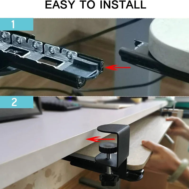 Wholesal Clamp Keyboard Tray Ergonomic Sliding Under Desk Mouse