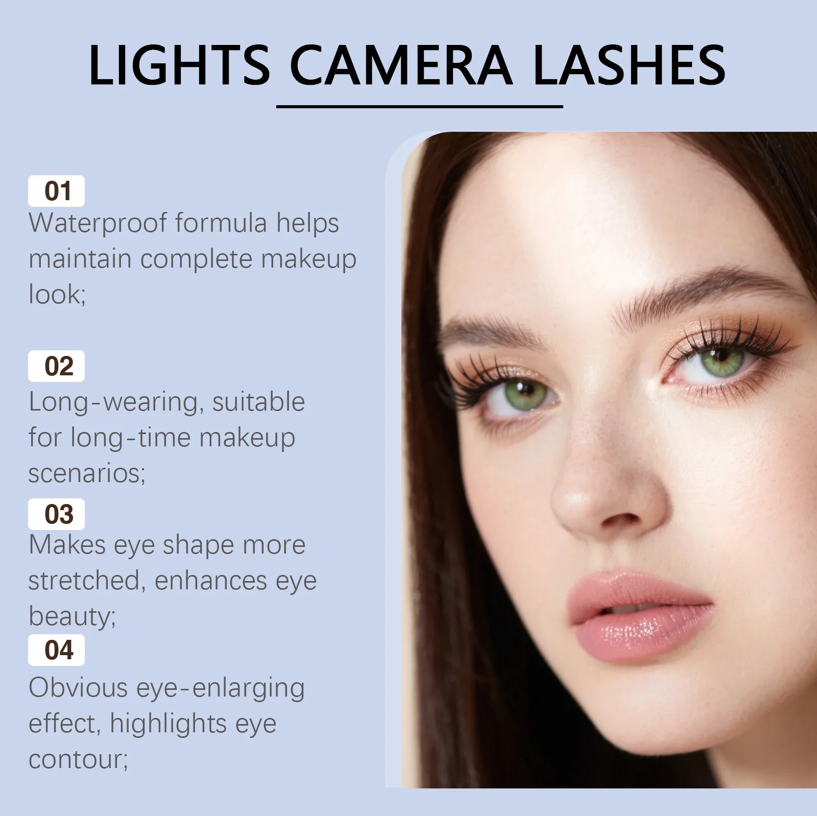 Zephoco Waterproof Long-lasting Mascara Naturally Curled Shaped Zpaxo