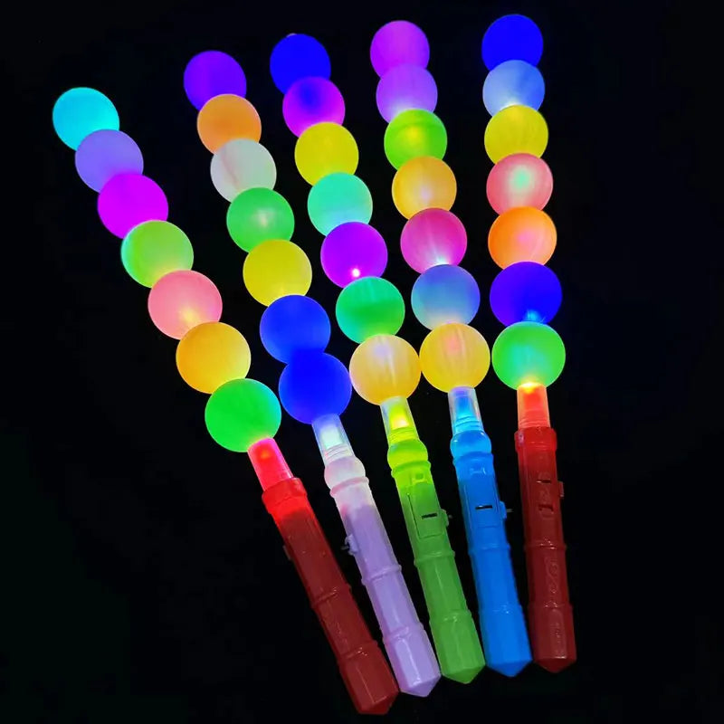 LED Glowing Sticks Sugar Gourd Candied Haws Light Up Stick Neon Party