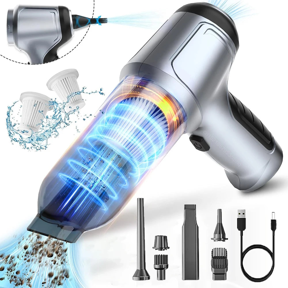 Car Vacuum Cleaner Wireless Portable 95000PA Strong Suction Handheld