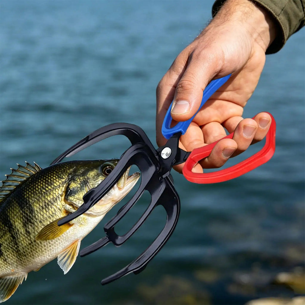 3 Claw Fish Gripper Non-slip Metal Lip Fishing Pliers Multifunctional
