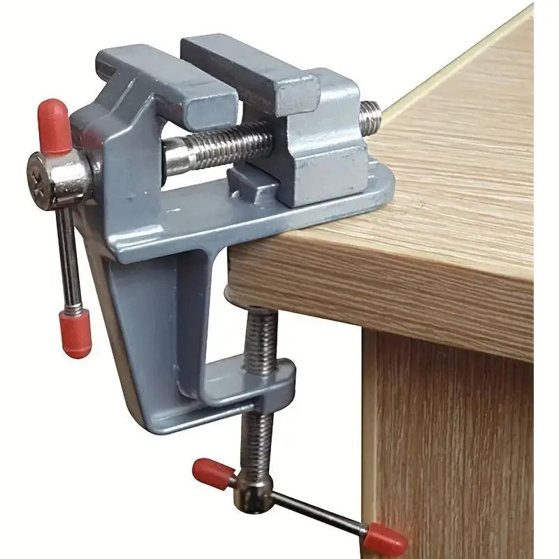 Sturdy Mini Aluminum Bench Vise Adjustable Table Clamp Crafting