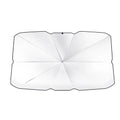 Retractable Car Parasol Folding Portable Umbrella Thermal Insulation Zpaxo small-Silver print