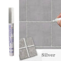 Waterproof Tile Marker Grout Pen Wall Seam for Floor Bathroom Kitchen Toilet Wall Seam Repair Black White Gold Silver Beige Zpaxo Silver