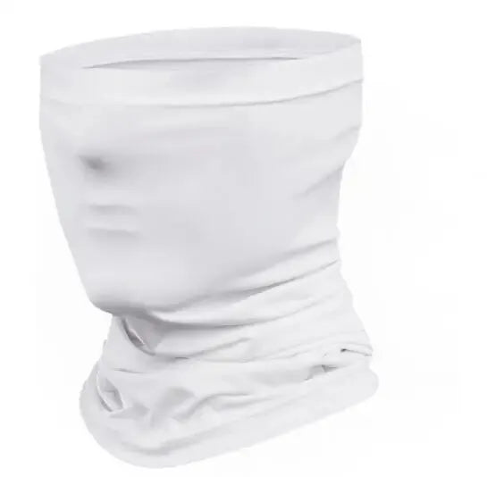 Summer Breathable Cycling Headwear Ice Silk Anti UV Face Cover Quick-dry Outdoor Sport Running Scarf Men Women Fishing Mask Zpaxo White