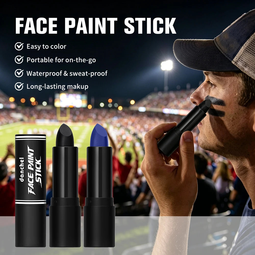 Face Body Paint Stick Eye Black Softball Football Baseball Sports Non-Toxic Hypoallergenic for Halloween SFX Makeup Cosplay Jok Zpaxo