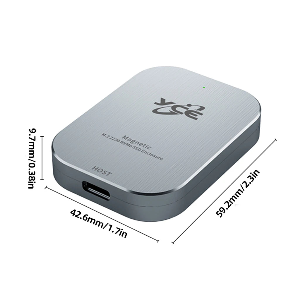 Magnetic M 2 NVMe 2230 External Enclosure 2TB Type-c Solid State