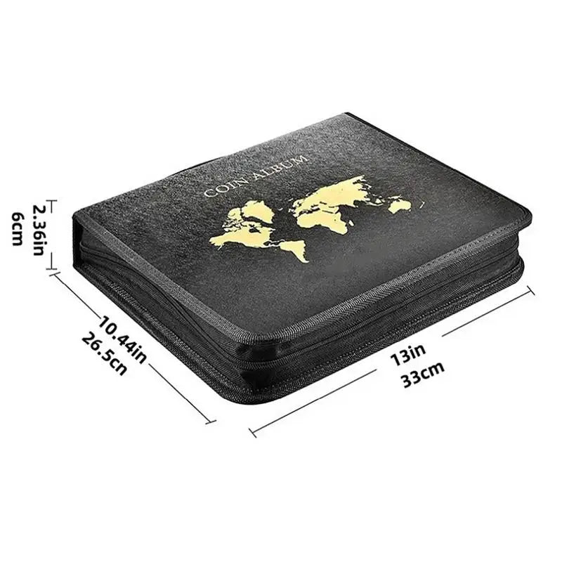 Portable Coin Collection 200 30 Paper Money Panels PVC Transparent