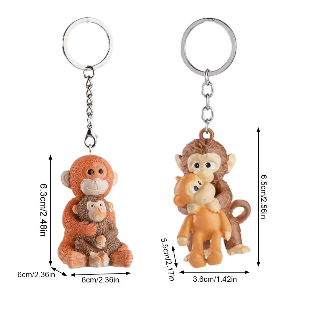 Punch The Monkey Keychain – Cute Animal Bag Charm & Key Ring Animal Keychain Charm Zpaxo