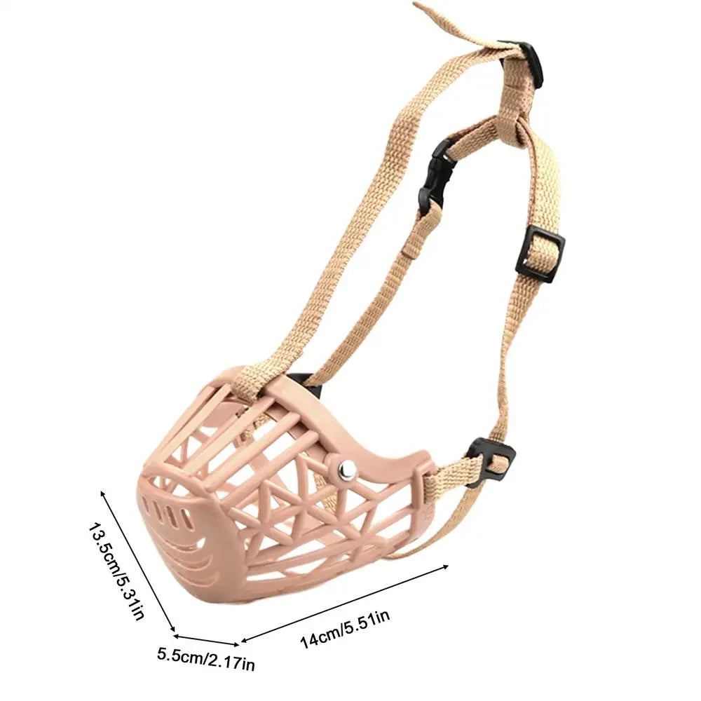 Breathable Basket Dog Muzzle – Anti-Bite, Adjustable, S–XL Dog Basket Muzzle Zpaxo L