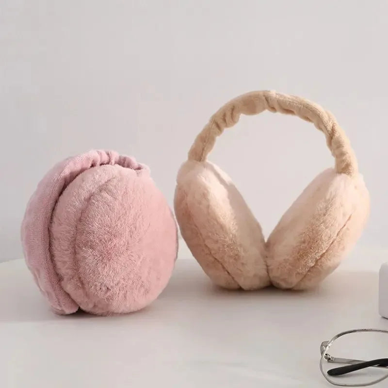 Foldable Plush Ear Warmers – Unisex Winter Earmuffs 1-4 Pack