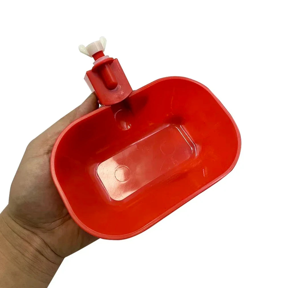 5 Pieces of Red Automatic Water Dispenser for Chickens Ducks Geese Water Bowls Poultry and Birds Poultry Feeding Products Zpaxo