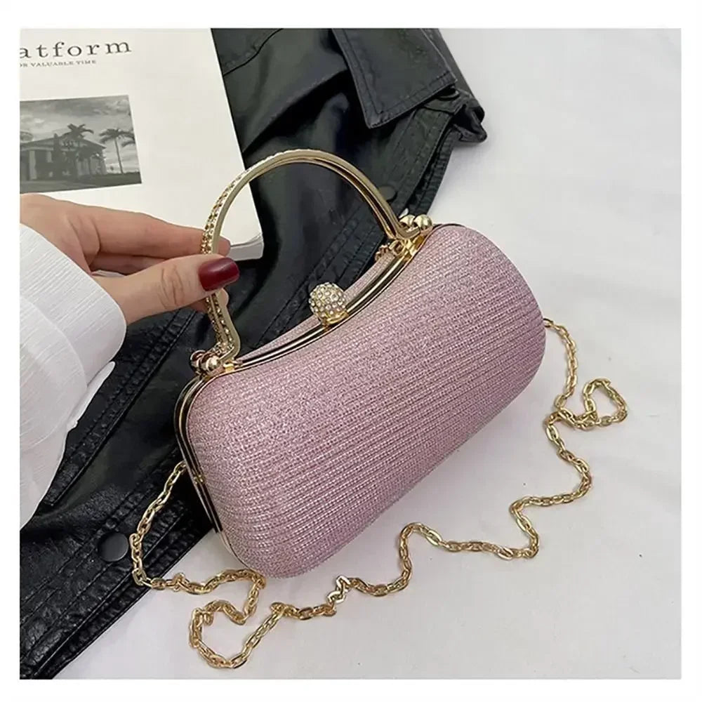 Women's Rhinestone Evening Clutch Bag – Chain Crossbody Handbag Evening Clutch Bag Zpaxo