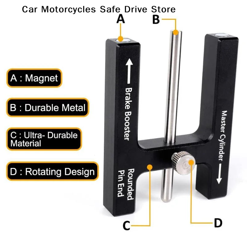 Car Brake Booster Push Master Cylinder Rod Length Gauge Adjustment