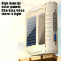 Outdoor LED Solar Camping Light 2200mAh Portable Tent Lantern Emergency Waterproof Hanging Lights Lighting Long Battery Life Zpaxo Black