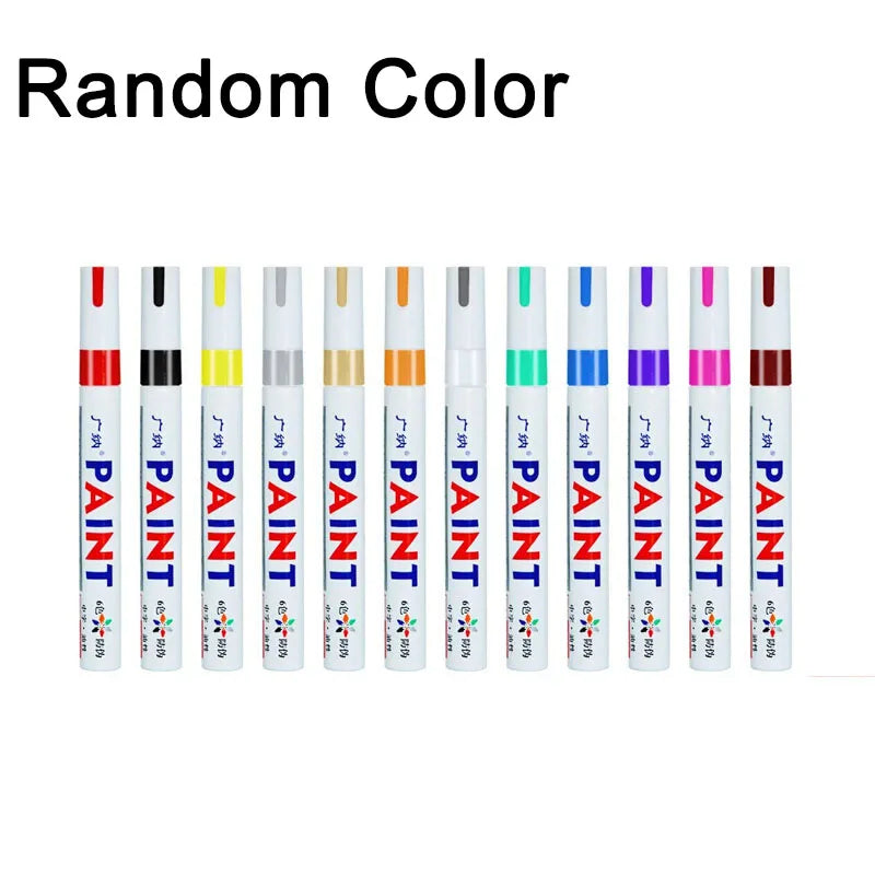 White Waterproof Tire Paint Pen – Permanent Auto Marker
