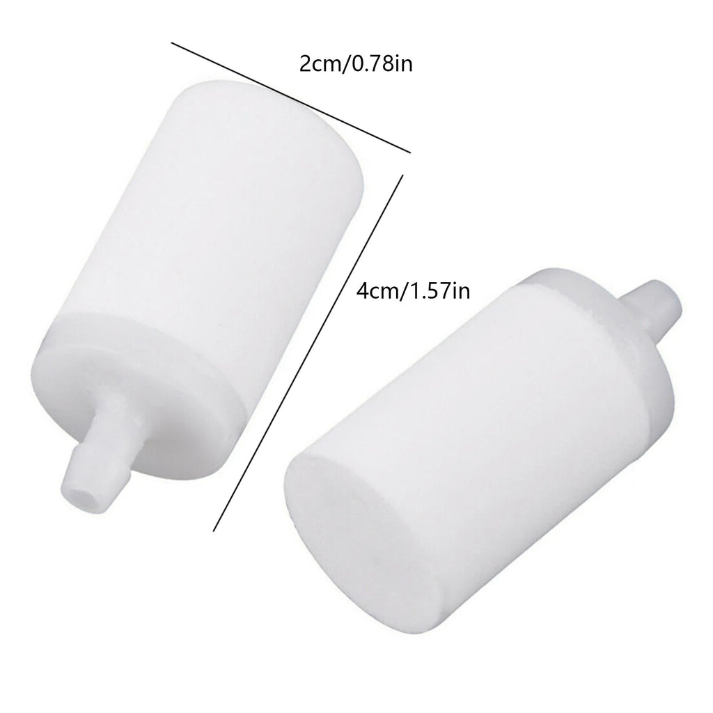 10Pcs Fuel Filter For Husqvarna Chainsaw 50 51 55 61 268 272 XP 345 350 351 353 High Quality White Solid Plastic Fuel Filters