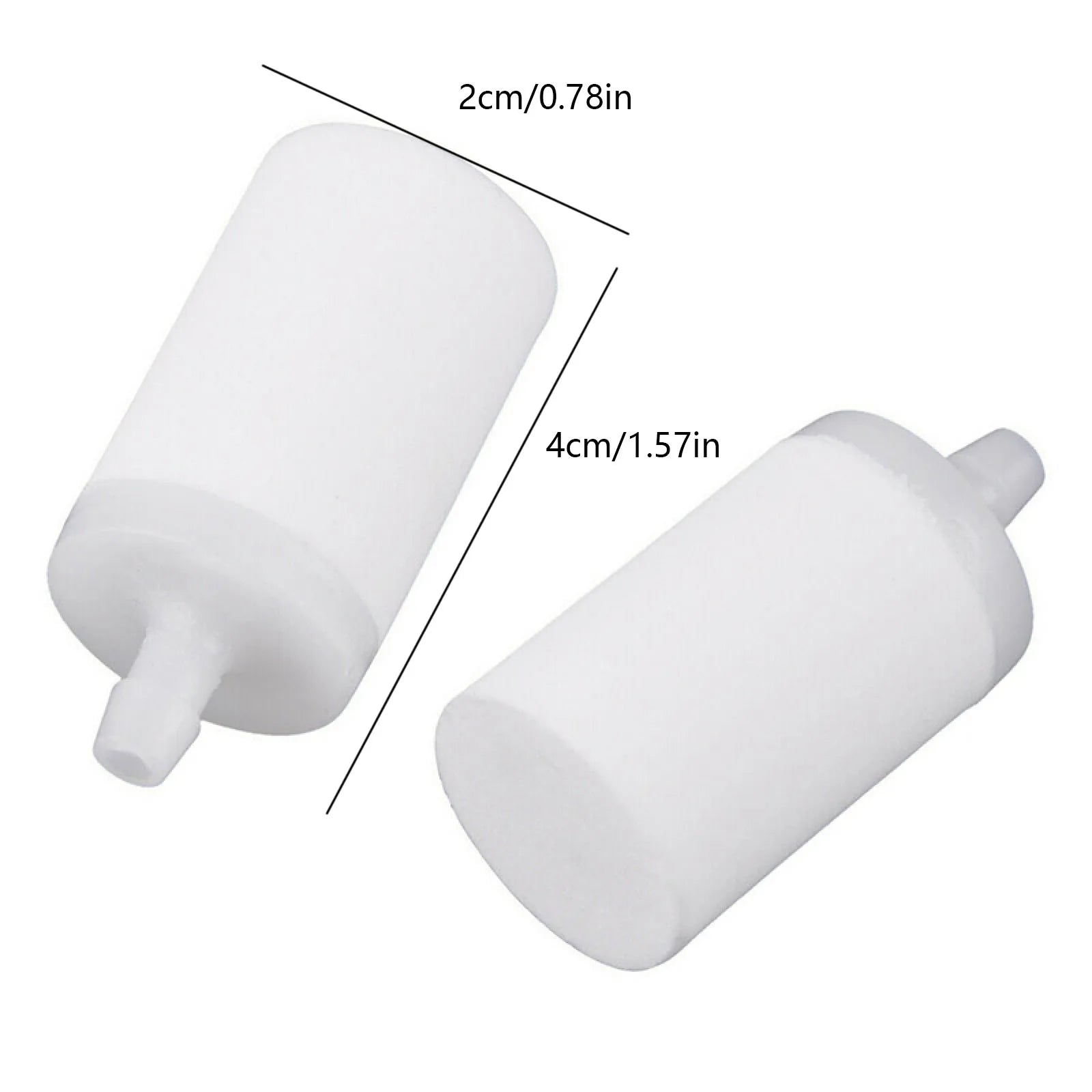 10Pcs Fuel Filter For Husqvarna Chainsaw 50 51 55 61 268 272 XP 345 350 351 353 High Quality White Solid Plastic Fuel Filters