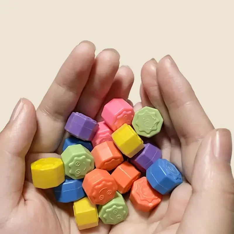 Korean Gonggi Jack Stones Game Set – 6 or 12 Colorful Pebbles