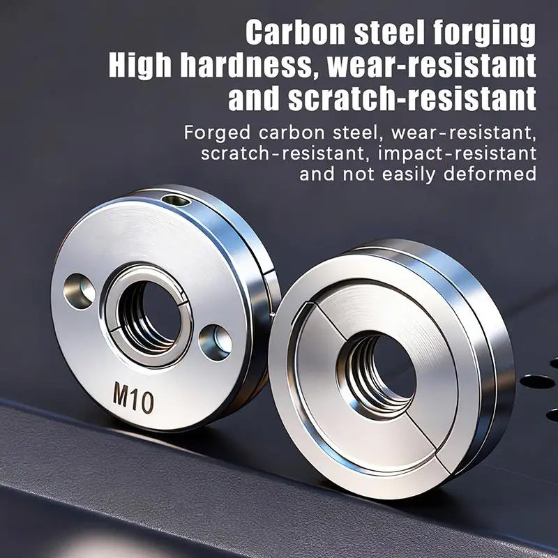 M10 Anti-Lock Flange Nut for 100mm Angle Grinder – Steel