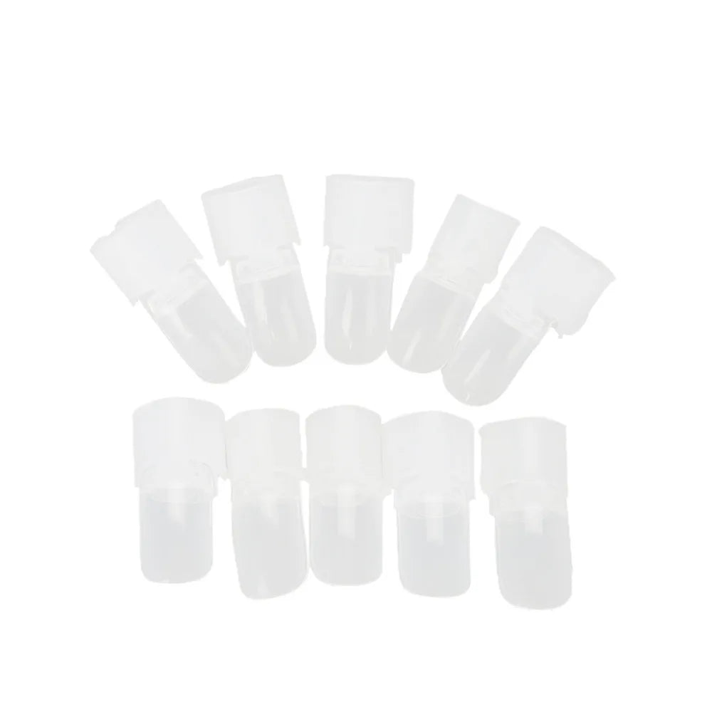Flexible Finger Nail Cover Soft Elastic Dustproof Art Shield Rubber Zpaxo Light Grey