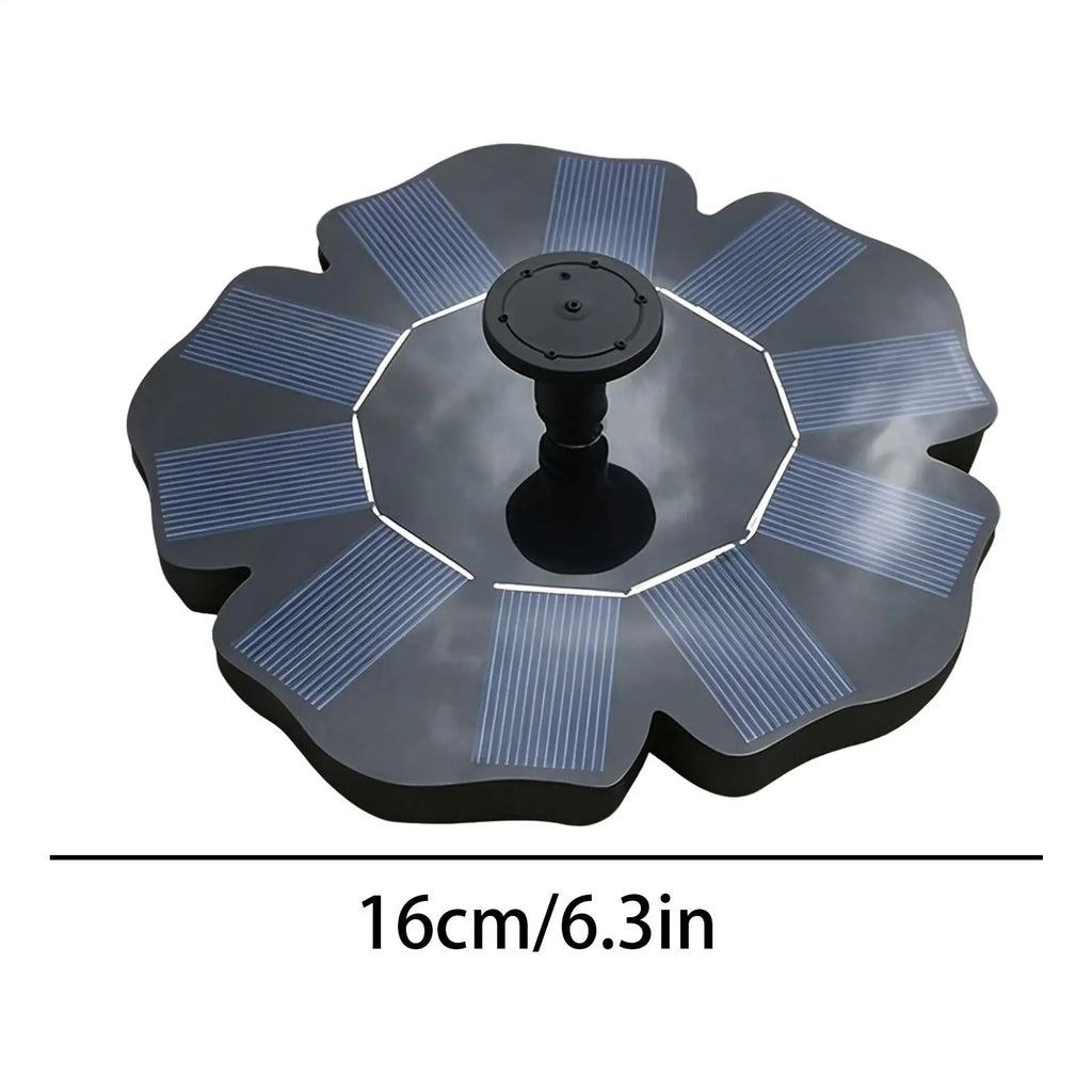 Bird Bath Fountain Flower-shaped Floating Pump With 4 Nozzles Solar Powered Water Fountain For Garden Villa Landscape Pond Zpaxo