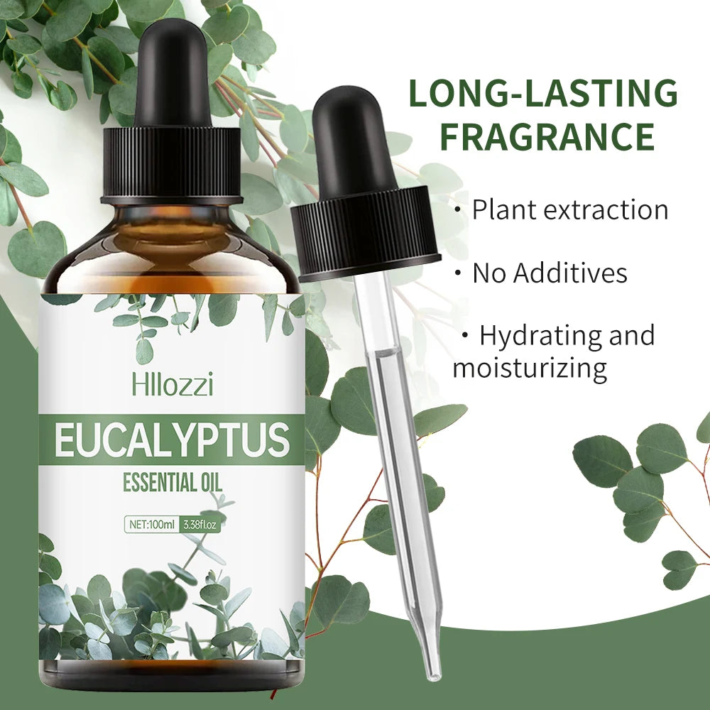 EUCALYPTUS ESSENTIAL OIL a high-quality moisturizing nourishing massage oil with a refreshing scent, suitable for all skin types Zpaxo