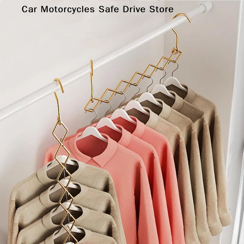 Magic Space Saving Clothes Hangers Foldable Closet Organizer Wardrobe