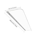 Window Canopy Transparent Canopy Awning Cover for Outdoor Balcony Entryway Protection Heavy Duty Exterior for Front for Entry Zpaxo 02 United States
