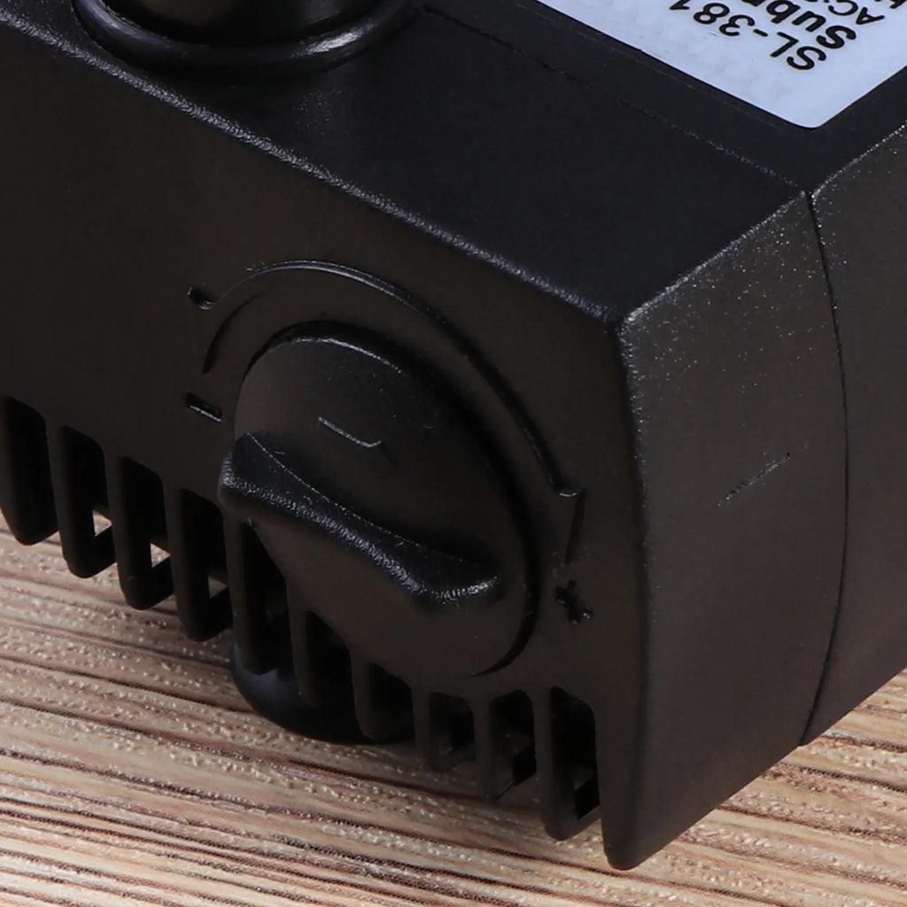 H 4W Submersible Water Pump Ultra Quiet Suction Cups Adjustable Knob
