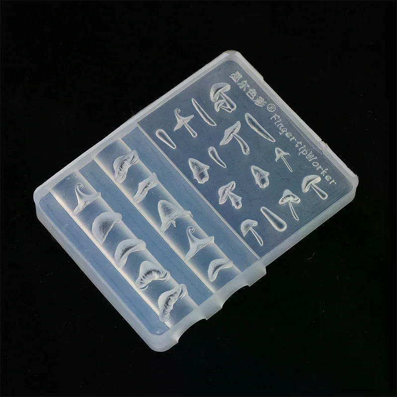 Silicone Art Stamp Mold Mushroom Shaped Manicure Professional Zpaxo