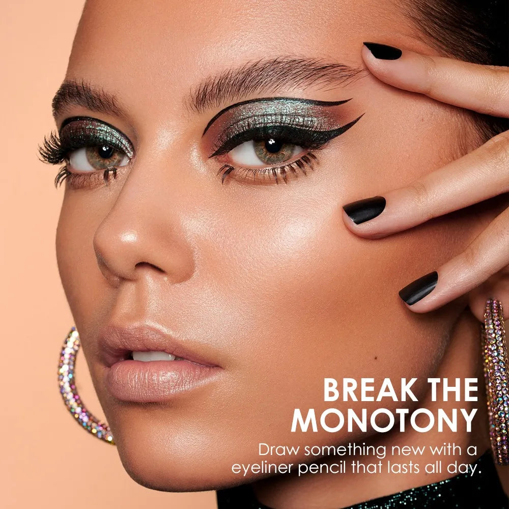 Glide-on Gel Eyeliner Pencil Ultra-smooth Waterproof Lasting Liner Zpaxo