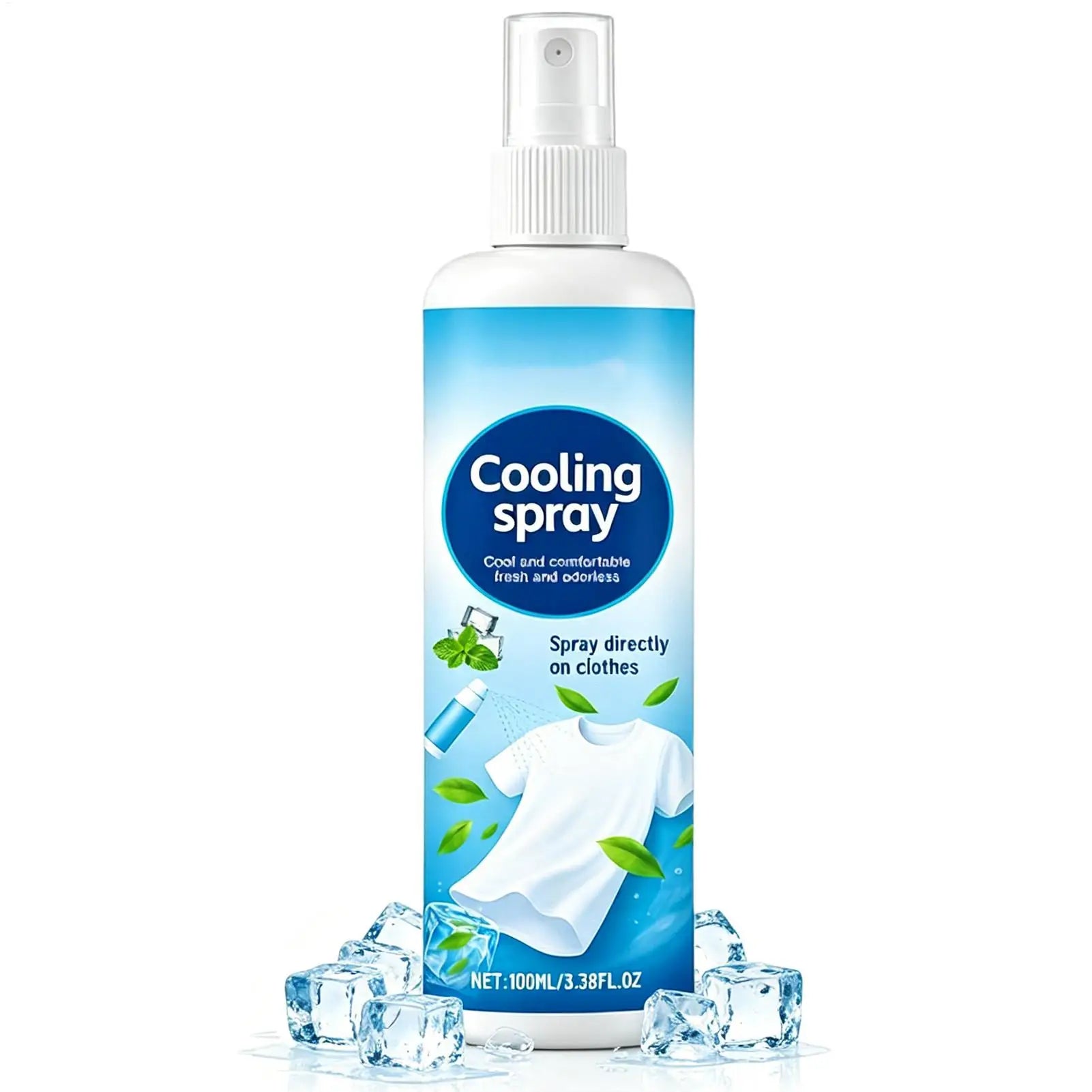 Cooling Spray Summer Portable Long-lasting Hydrating Body Clothing