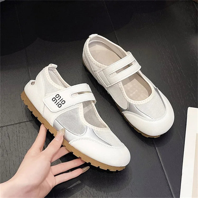 Women Mary Jane Flat Shoes Slip-on Casual Soft Bottom Lightweight