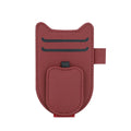 Shock-proof Magnetic Eyeglasses Clip Lossless Installation Expansion Zpaxo Wine Red