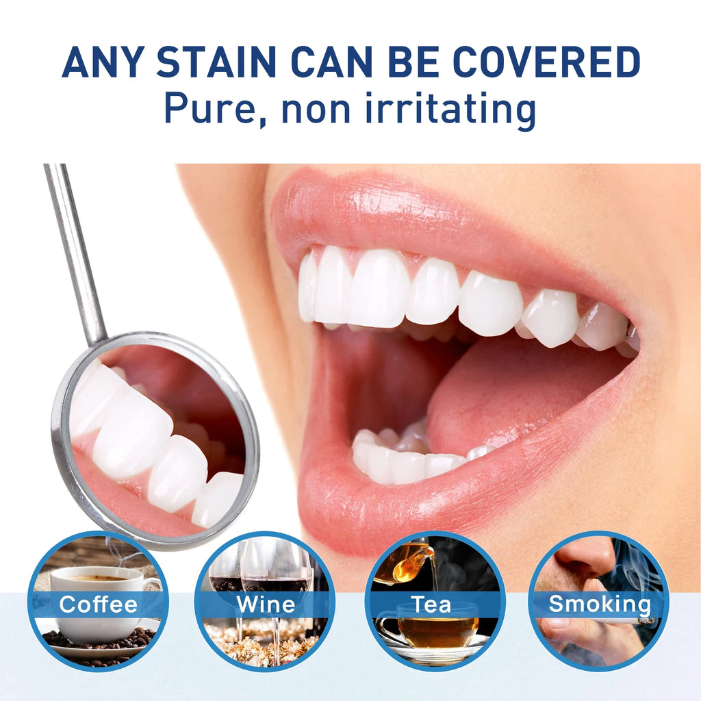 Instant Teeth Whitening Paint 5ml Remove Stains and Yellow Teeth Fast Acting Smile Brightener No Sensitivity Vegan Formula Zpaxo