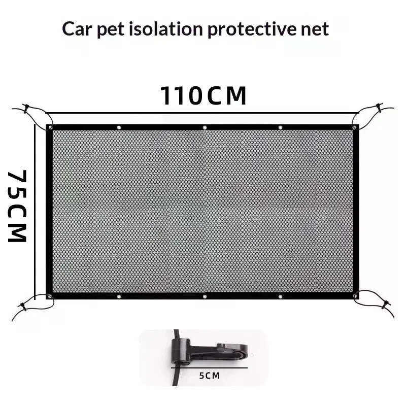 Car Pet Barrier Net – Universal Breathable Mesh Dog Safety Net