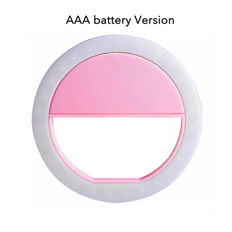 Phone Ring Light Video Call Beauty Fill Live Broadcast Shooting Zpaxo Pink